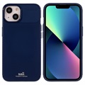 Saii Karbonfaser iPhone 13 TPU Hülle - Blau