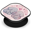 Saii Premium Dehnbarer Ständer & Grip - Elefanten in der Liebe