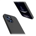 Saii Premium iPhone 13 Pro Liquid Silikonhülle - Schwarz