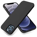 Saii Premium iPhone 13 Pro Max Liquid Silikonhülle - Schwarz