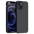 Saii Premium iPhone 13 mini Liquid Silikonhülle - Schwarz