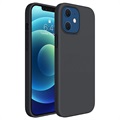 Saii Premium iPhone 12 mini Liquid Silikonhülle - Schwarz