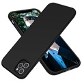 Saii Premium Liquid Silikonhülle iPhone 12/12 Pro - Schwarz