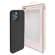 Saii Premium iPhone 13 Pro Liquid Silikon Case - Schwarz