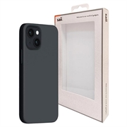 Saii Premium iPhone 14 Plus Liquid Silikon Case - Schwarz