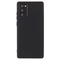 Saii Premium Samsung Galaxy Note20 Liquid Silikonhülle - Schwarz