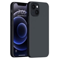 Saii Premium iPhone 14 Max Liquid Silikonhülle - Schwarz