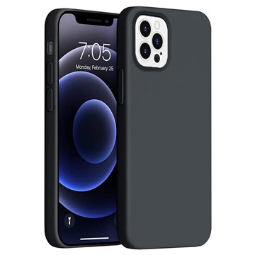 Saii Premium iPhone 14 Pro Liquid Silikonhülle - Schwarz