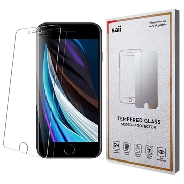 Saii Premium iPhone 6/6S/7/8/SE (2020)/SE (2022) Panzerglas - 9H - 2 Stk.