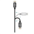 Saii Rampow Geflochtenes Lightning Kabel - iPhone, iPad, iPod - 2m - Grau