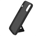 Saii iPhone 12 Pro Max Silikonhülle mit Handschlaufe - Schwarz