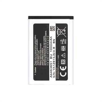 Samsung AB463651BE Akku - F400, J800 Luxe, ZV60, S3650 Corby
