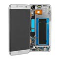 Samsung Galaxy S7 Edge Oberschale & LCD Display GH97-18533B - Silber