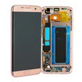 Samsung Galaxy S7 Edge Oberschale & LCD Display GH97-18533E - Rosa