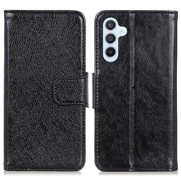 Samsung Galaxy A05s Elegant Serie Wallet Schutzhülle - Schwarz
