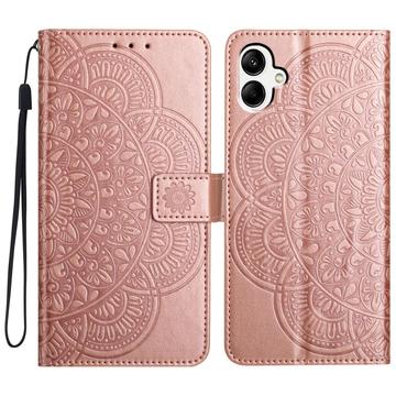Samsung Galaxy A06 Mandala Serie Wallet Hülle - Roségold