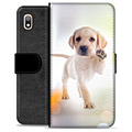 Samsung Galaxy A10 Premium Schutzhülle mit Geldbörse - Hund