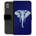 Samsung Galaxy A10 Premium Schutzhülle mit Geldbörse - Elefant