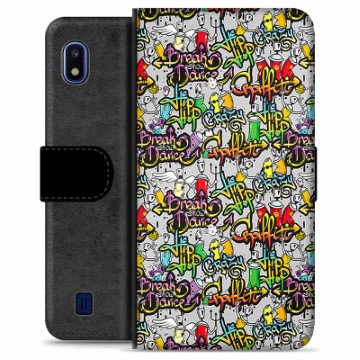Samsung Galaxy A10 Premium Schutzhülle mit Geldbörse - Graffiti