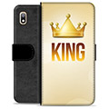 Samsung Galaxy A10 Premium Schutzhülle mit Geldbörse - König
