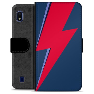 Samsung Galaxy A10 Premium Schutzhülle mit Geldbörse - Blitz