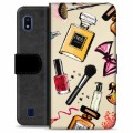 Samsung Galaxy A10 Premium Schutzhülle mit Geldbörse - Makeup