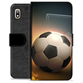 Samsung Galaxy A10 Premium Schutzhülle mit Geldbörse - Fußball