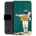 Samsung Galaxy A10 Premium Schutzhülle mit Geldbörse - Mars Astronaut