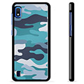 Samsung Galaxy A10 Schutzhülle - Blaue Tarnung