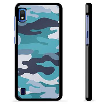 Samsung Galaxy A10 Schutzhülle - Blaue Tarnung