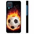 Samsung Galaxy A12 Schutzhülle - Fußball Flamme
