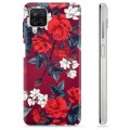 Samsung Galaxy A12 TPU Hülle - Vintage Blumen