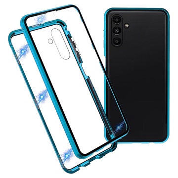 Samsung Galaxy A13 5G Magnetisches Cover mit Panzerglas - Blau