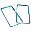 Samsung Galaxy A13 5G Magnetisches Cover mit Panzerglas - Blau