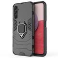 Samsung Galaxy A14 Hybrid Case mit Ringhalterung - Schwarz