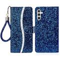 Samsung Galaxy A15 Stilvolle Glitzer Wallet Hülle