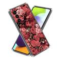 Samsung Galaxy A15 Stylish Ultra-Slim TPU Hülle - Rote Blumen