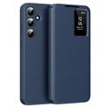 Samsung Galaxy A16 Smart Clear View Flip Hülle mit Kartenschlitz - Saphir