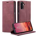 Samsung Galaxy A17 Caseme 013 Serie Schutzhülle mit Geldbörse - Rot