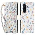 Samsung Galaxy A17/A26 Rhombisches Blumen Wallet Hülle