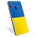 Samsung Galaxy A20e TPU Hülle Ukrainische Flagge - Gelb und Lichtblau