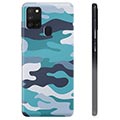 Samsung Galaxy A21s TPU Hülle - Blaue Tarnung