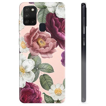 Samsung Galaxy A21s TPU Hülle - Romantische Blumen