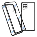 Samsung Galaxy A22 4G Magnetisches Cover mit Panzerglas - Schwarz
