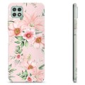 Samsung Galaxy A22 5G TPU Hülle - Aquarell Blumen