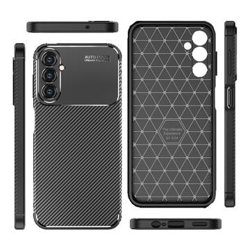 Samsung Galaxy A24 4G Beetle Karbonfaser TPU Hülle - Schwarz