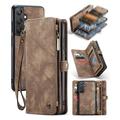 Samsung Galaxy A25 Caseme 008 2-in-1 Multifunktions Wallet Hülle - Braun