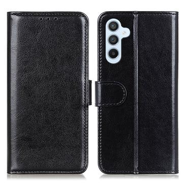 Samsung Galaxy A25 Wallet Schutzhülle mit Magnetverschluss - Schwarz