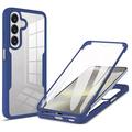Samsung Galaxy A26 360 Schutz Hülle - Blau / Durchsichtig