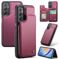Samsung Galaxy A34 5G Caseme C22 Hülle RFID Kartenetui - Rot